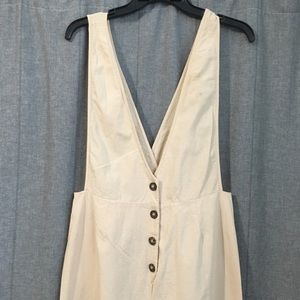 Cream Wide Leg Romper